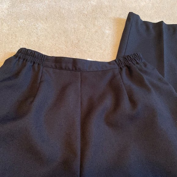 Boston Traveler Wool Blend Black Dress Trousers Size 12 - Picture 4 of 9